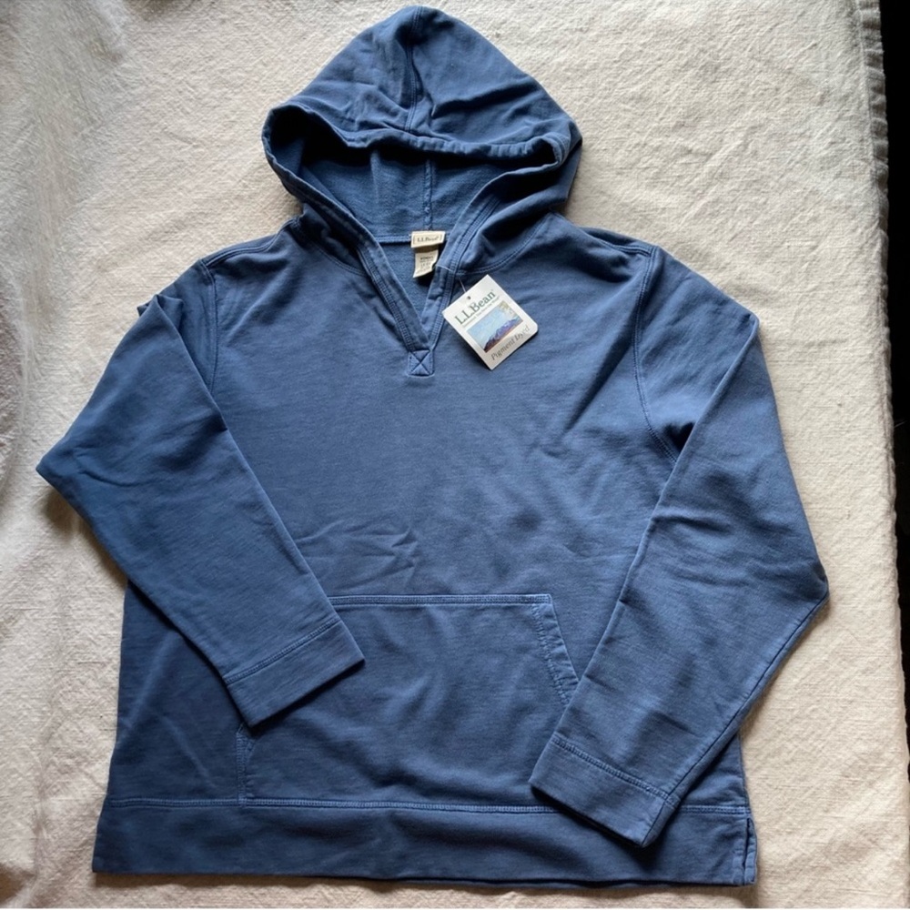 L.L. Bean || Pigment Dyed French Terry
Hooded Sweatshirt NWT